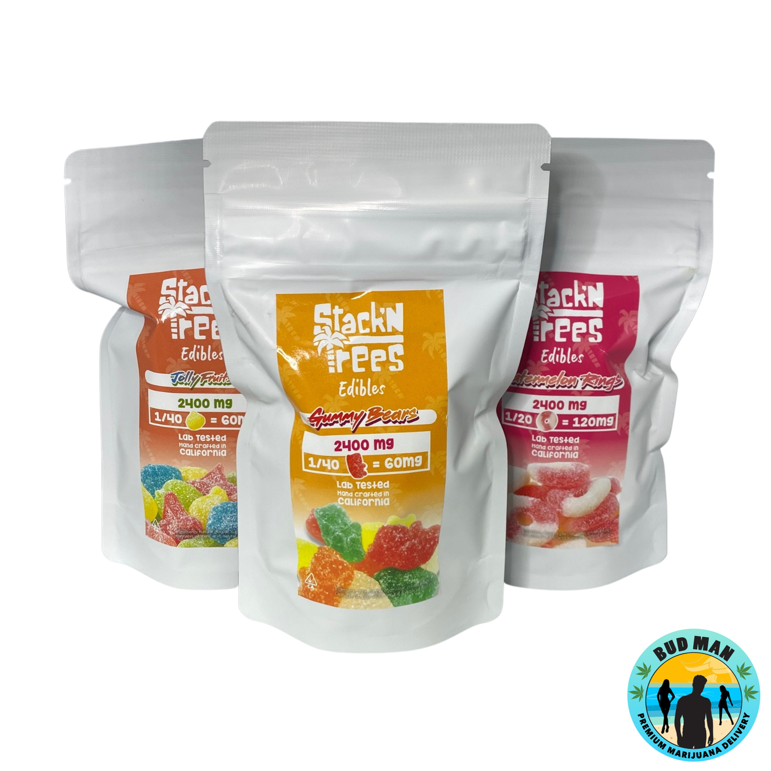 Variety Of Cannabis Infused Gummies 1200mg-2400mg