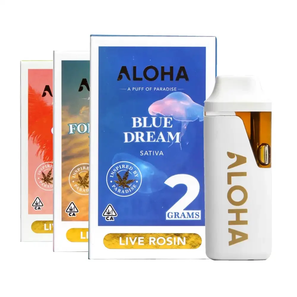 (2g Disposable) ALOHA LIVE ROSIN (Indica, Sativa or Hybrid) Today's Special